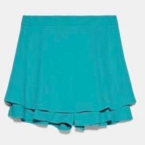 Zara Teal Skort
